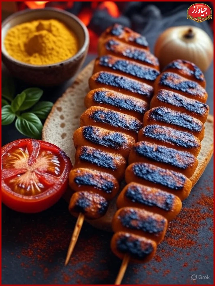 دستور تهیه کباب کوبیده خانگی با ادویه مخصوص