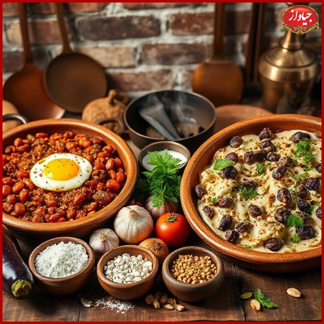 طرز تهیه میرزا قاسمی و کشک بادمجان با ادویه‌های محلی: دستور مرحله‌به‌مرحله و نکات طلایی