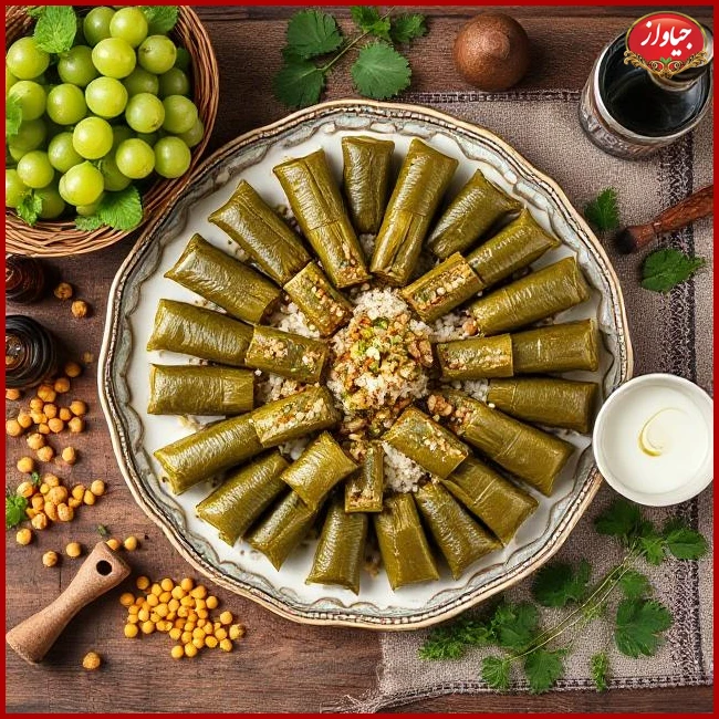 طرز تهیه دلمه برگ مو با چاشنی‌های سنتی: دستور کامل، فوت‌وفن و سس‌های اصیل