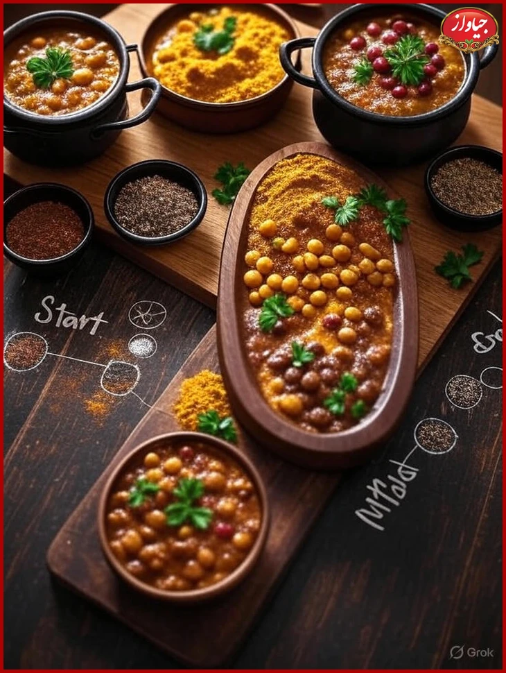 ادویه مناسب برای انواع خورشت‌ها؛ راهنمای کامل انتخاب، مقدار و زمان افزودن